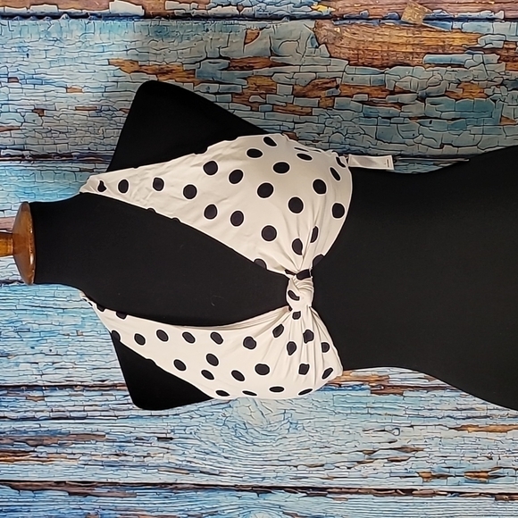 WOMEN'S Knot Front Halter Bikini Top Sunn Lab Swim - Picture 3 of 15